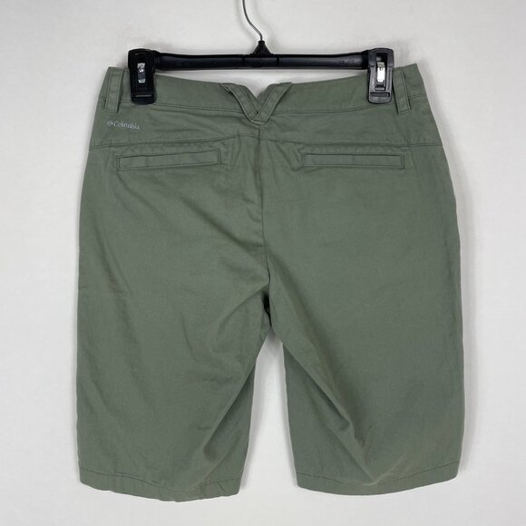 Columbia Kenzie Cove Bermuda Short Women's Size 2 Olive Green Outdoor Hiking - Picture 2 of 9